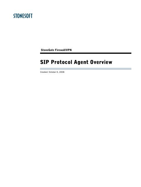 SIP Protocol Agent Overview