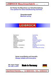LEIBROCK Maschinenfabrik GmbH - Leibrock Im