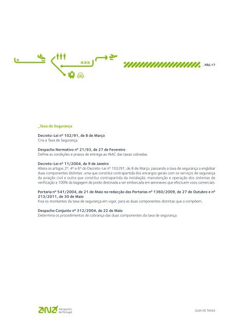GUIA DE TAXAS 2011 - ANA Aeroportos de Portugal