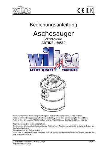 Aschesauger - WilTec