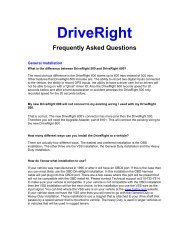 DriveRight FAQ - CarChip DriveRight Online