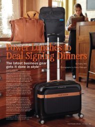 Power Lunches to Deal Signing Dinners - Travel Goods Association
