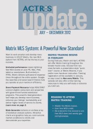 Matrix MLS System: A Powerful New Standard - ABoR.com