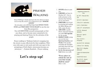 Prayer walk flyer complte - Power to Change
