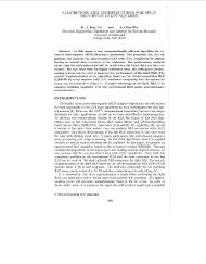 Algorithms And Architectures For Split Recursive Least Squares ...