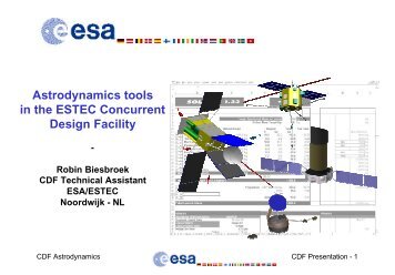 CDF Astrodynamics - ESA