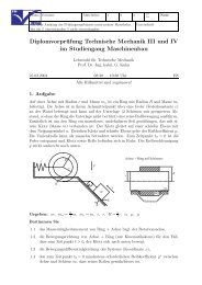 Diplomvorprüfung Technische Mechanik III und IV im ... - FSI WIng