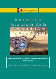 Informe de la EvaluaciÃ³n de la Calidad del Aire en EspaÃ±a - 2011