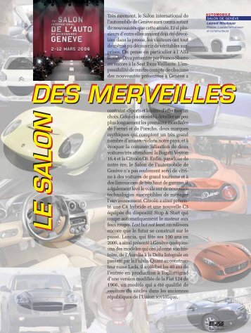 Salon de GenÃ¨ve - Magazine Sports et Loisirs