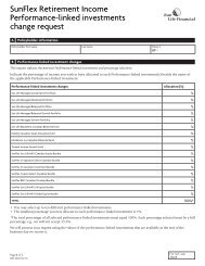 SunFlex Retirement Income Performance-linked ... - Sun Life Financial