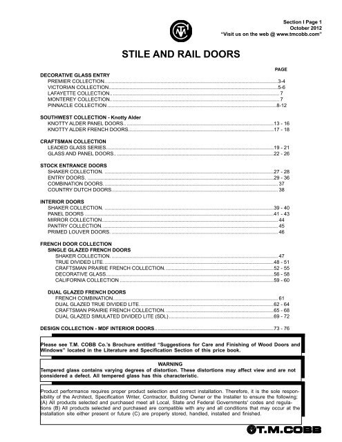 T.M. Cobb Catalog Pages - StudioSupplier