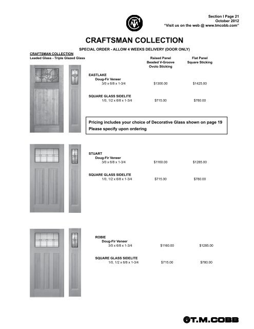 T.M. Cobb Catalog Pages - StudioSupplier