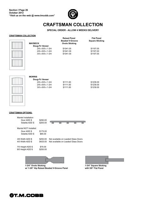 T.M. Cobb Catalog Pages - StudioSupplier