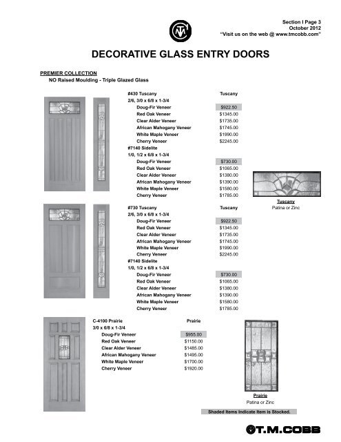 T.M. Cobb Catalog Pages - StudioSupplier