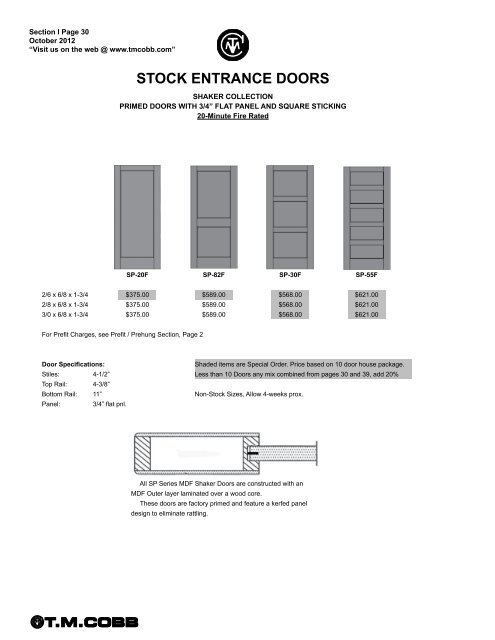 T.M. Cobb Catalog Pages - StudioSupplier