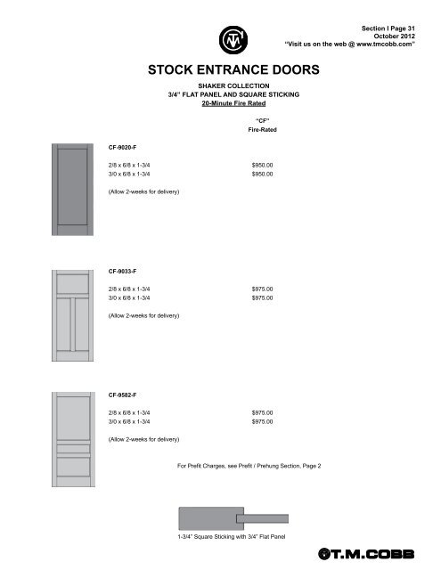 T.M. Cobb Catalog Pages - StudioSupplier