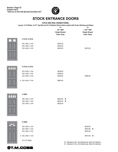 T.M. Cobb Catalog Pages - StudioSupplier