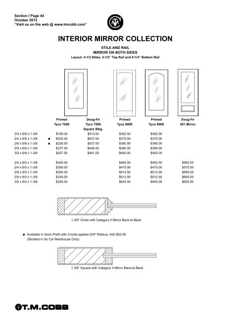 T.M. Cobb Catalog Pages - StudioSupplier