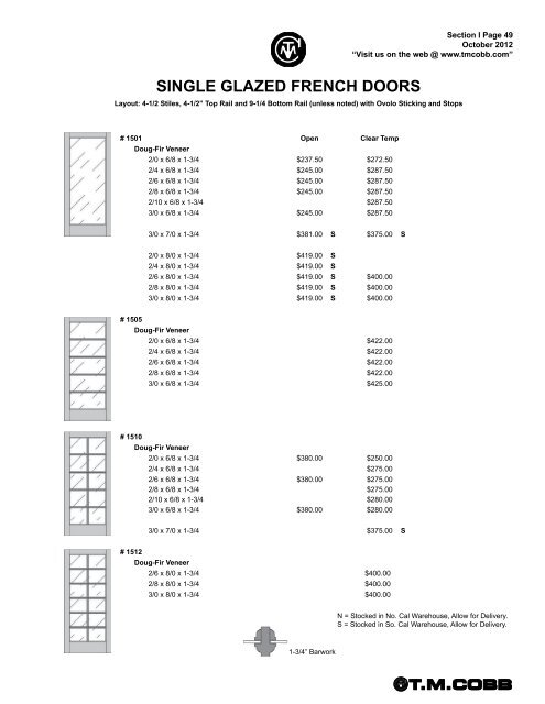 T.M. Cobb Catalog Pages - StudioSupplier