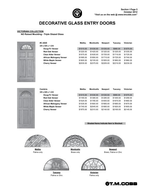 T.M. Cobb Catalog Pages - StudioSupplier