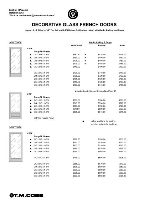 T.M. Cobb Catalog Pages - StudioSupplier