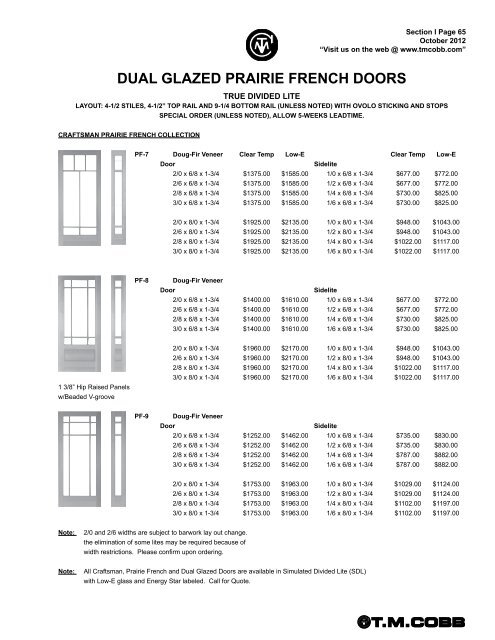 T.M. Cobb Catalog Pages - StudioSupplier