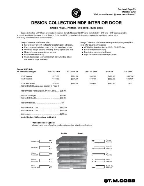 T.M. Cobb Catalog Pages - StudioSupplier