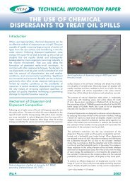 The Use of Chemical Dispersants to Treat Oil Spills - Clean ...