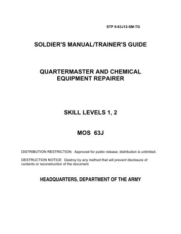 stp 9-63j12-sm-tg soldier's manual and trainer's guide mos ... - AskTOP