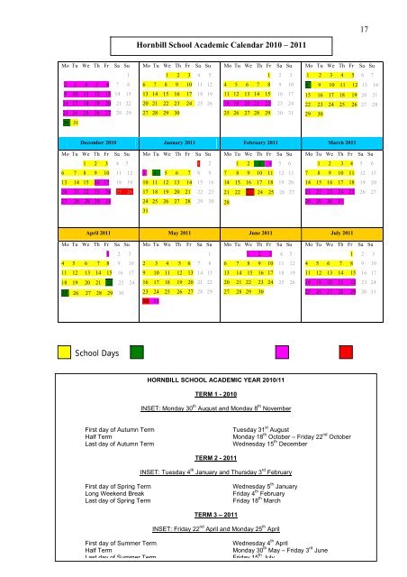 2009-2010 - Hornbill School Website