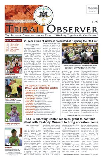 read the newest issue! - Saginaw Chippewa Indian Tribe of Michigan