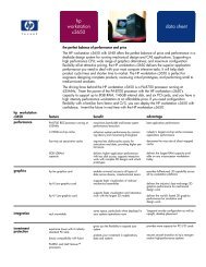 HP C3650 Workstation Datasheet