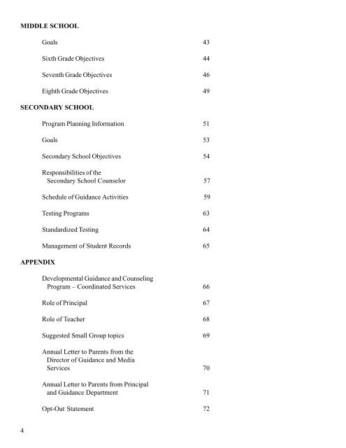 guidance and counseling curriculum guide grades k-12