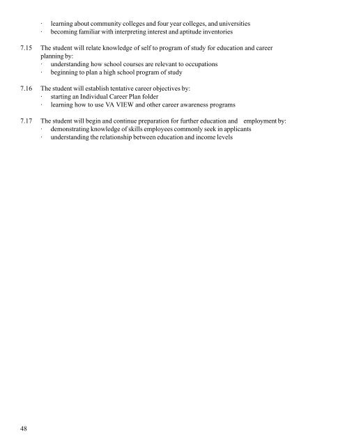 guidance and counseling curriculum guide grades k-12