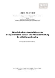 Aktuelle Projekte der drahtlosen und ... - Stiftung HAMFU