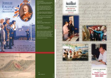 Annual Report 2003-2004 - National Archives of Scotland