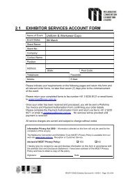 2.1 exhibitor services account form - Uniform and Workwear Expo