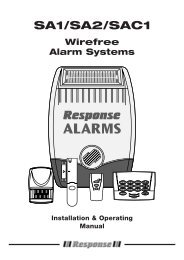 Response SA1 SA2 SAC1 User Guide (pdf) - So Secure