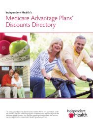 Saving with Independent Health's Medicare Advantage Plans'