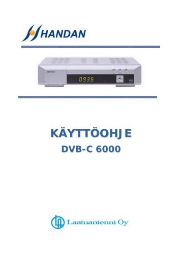 DVB-C 6000 Käyttöohje