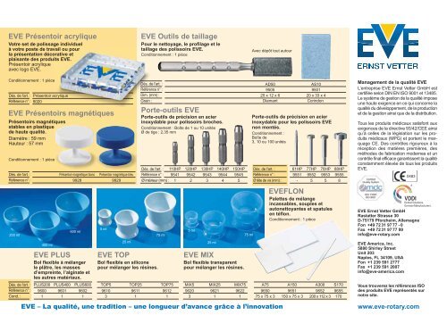 Polissoirs pour la mÃ©decine dentaire - EVE Ernst Vetter GmbH