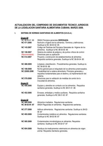 ActualizaciÃ³n del compendio de documentos TÃ©cnico JurÃ­dicos de ...