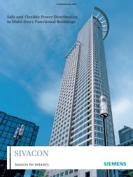 with SIVACON Busbar Trunking Systems A safe and ... - Siemens