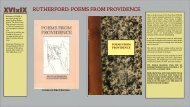 Poems from Providence - The Poet's Press