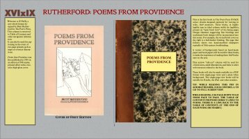 Poems from Providence - The Poet's Press