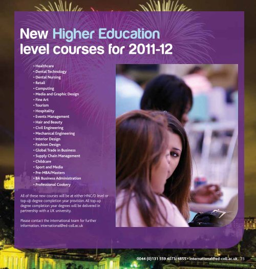 International Prospectus - Edinburgh's Telford College