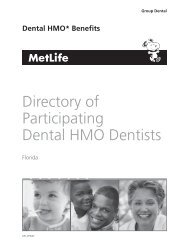 Directory of Participating Dental HMO Dentists - Risk Management