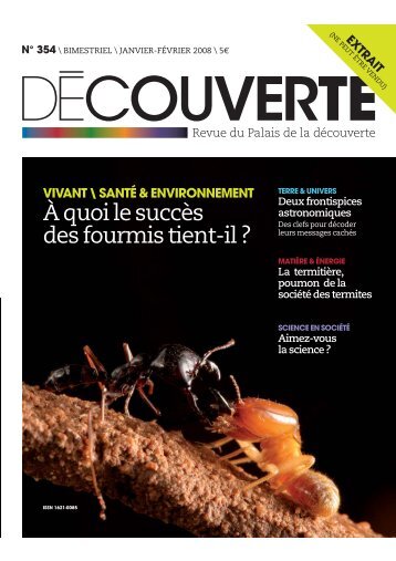 À quoi le succès des fourmis tient-il ? - Palais de la découverte