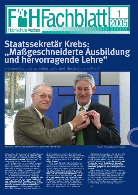 Staatssekretär Krebs - Fachbereich Luft- und Raumfahrttechnik - FH ...