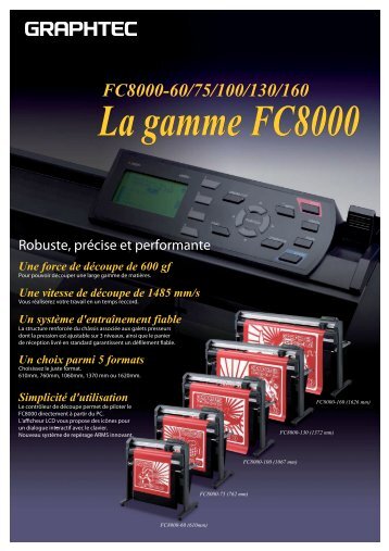 La gamme FC8000 - Solutions